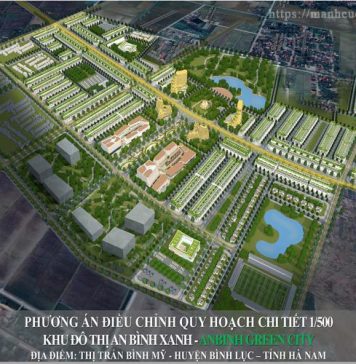 phối cảnh dự án an bình green city bình lục