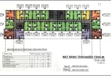 mặt bằng nhà ở xã hội Udic EcoTower 214 Nguyễn Xiển