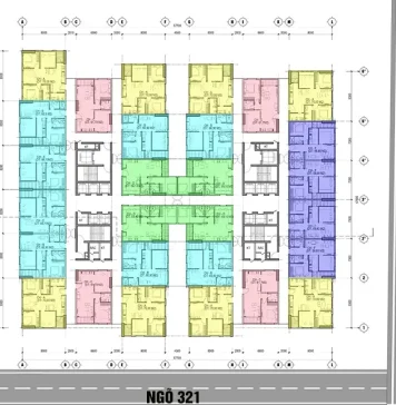 mặt bằng dự án nhà ở xã hội 4-6-8 Vĩnh Hưng