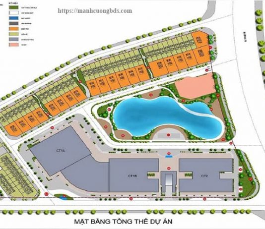 mặt bằng dự án nhóm nhà ở Tây Nam Mễ Trì