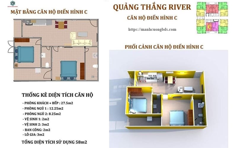 thiết kế nhà ở xã hội Quảng Thắng River