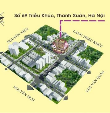 không gian sống tại Diamond Blue 69 Triều Khúc