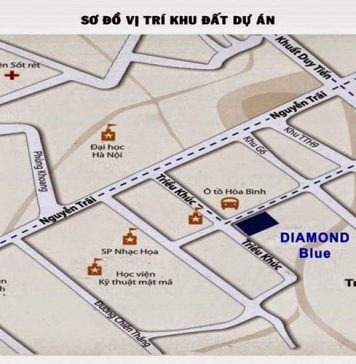 không gian sống tại Diamond Blue 69 Triều Khúc