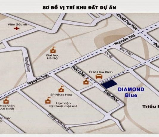 không gian sống tại Diamond Blue 69 Triều Khúc