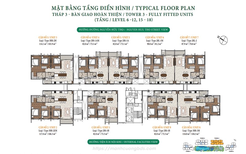 mặt bằng dự án Celesta Heights