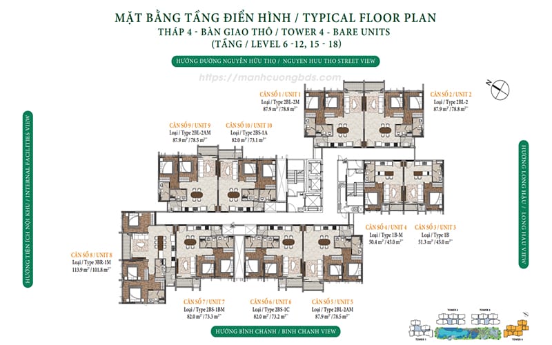 mặt bằng dự án Celesta Heights