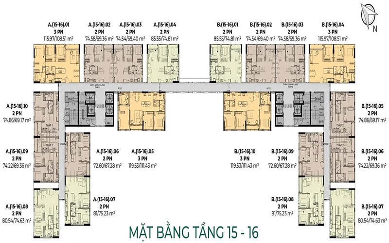 mặt bằng dự án Essensia Nam Sài Gòn