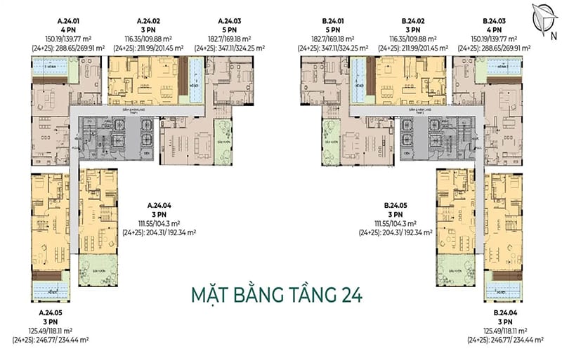 mặt bằng dự án Essensia Nam Sài Gòn