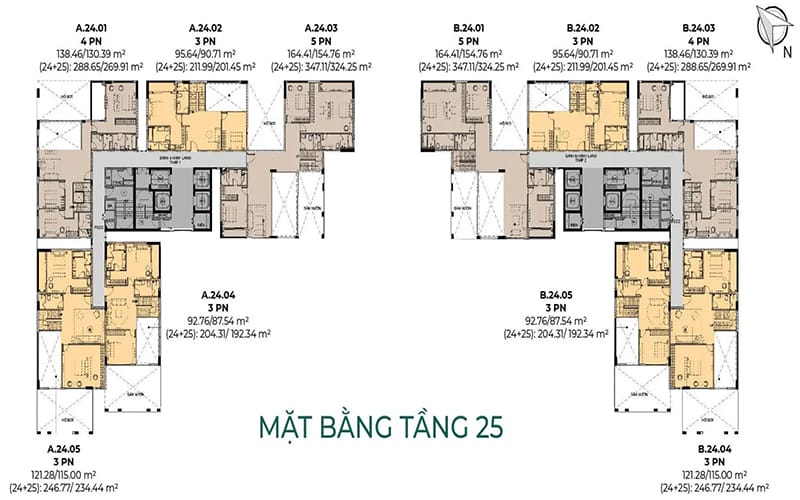 mặt bằng dự án Essensia Nam Sài Gòn