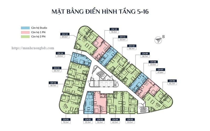 mặt bằng dự án Vina2 Panorama