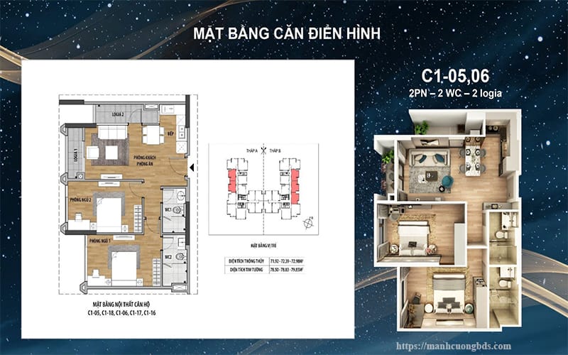 thiết kế Moonlight 1 An Lạc - Green Symphoy