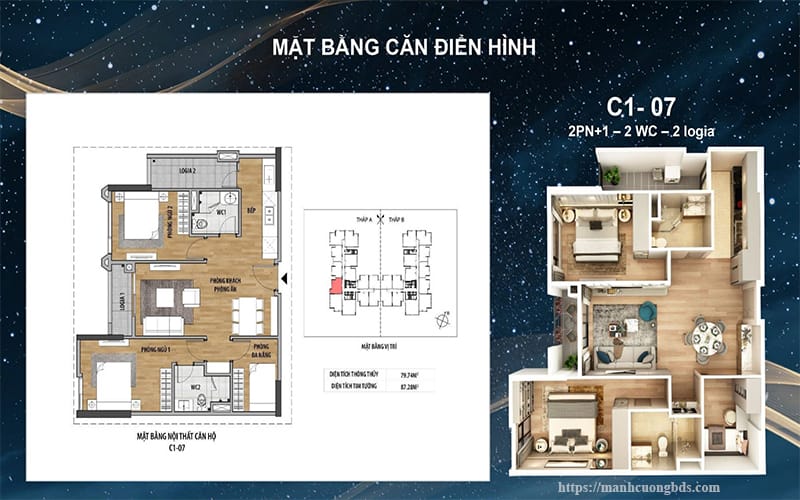 thiết kế Moonlight 1 An Lạc - Green Symphoy