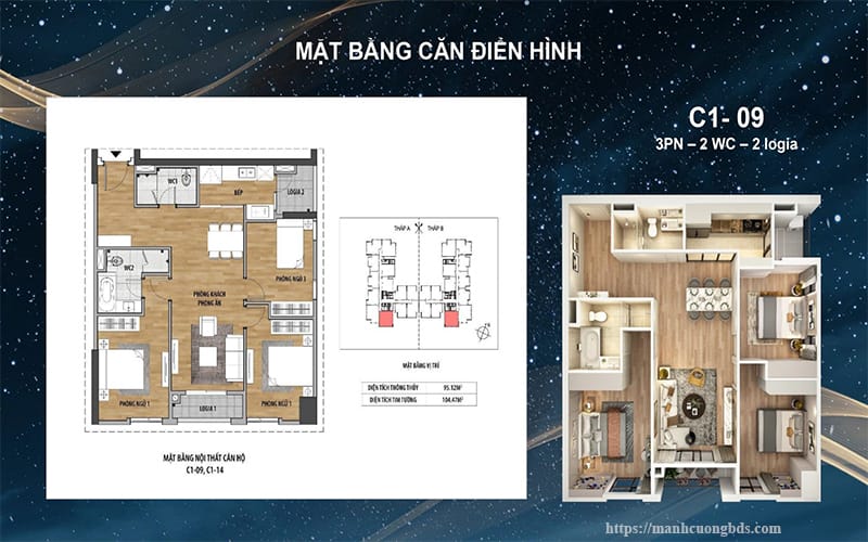 thiết kế Moonlight 1 An Lạc - Green Symphoy