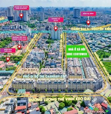 vị trí dự án nhà ở xã hội Udic Ecotower 214 Nguyễn Xiển