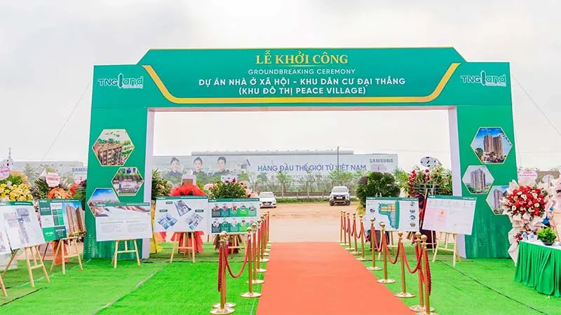 lễ khở công dự án nhà ở xã hội Peace Village