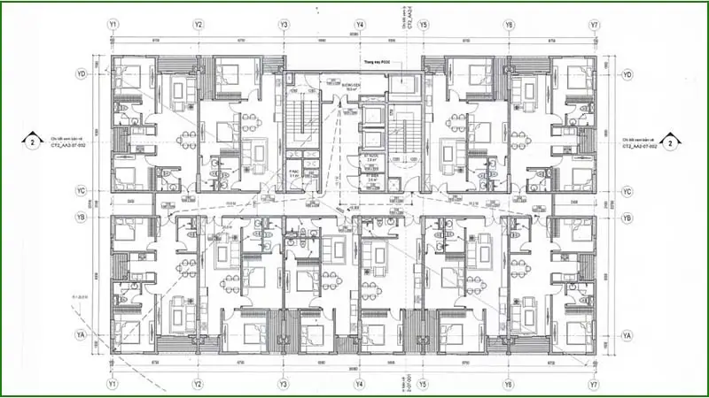DỰ ÁN NHÀ Ở XÃ HỘI X2 TRẦN PHÚ - HOÀNG MAI, HÀ NỘI 4 mặt bằng dự án nhà ở xã hội X2 Trần Phú