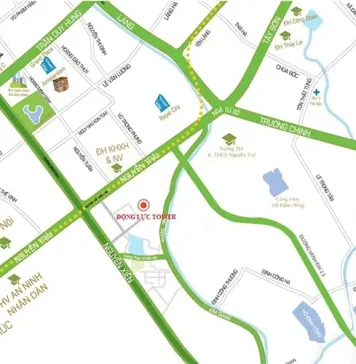 vị trí dự án chung cư Động Lực Tower