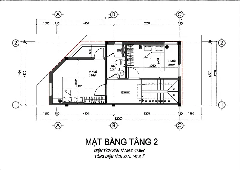 Mặt bằng thiết kế dự án nhà ở xã hội Color Home Lê Hồ Kim Bảng 8 mặt bằng thiết kế căn góc dự án nhà ở xã hội Color Home Lê Hồ