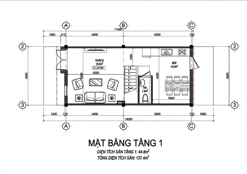 Mặt bằng thiết kế dự án nhà ở xã hội Color Home Lê Hồ Kim Bảng 10 mặt bằng thiết kế căn thường dự án nhà ở xã hội Color Home Lê Hồ