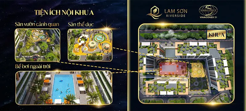 DỰ ÁN NHÀ Ở XÃ HỘI LAM SƠN RIVERSIDE - TP THANH HÓA 4 tiện ích Dự án nhà ở xã hội Lam Sơn Riverside