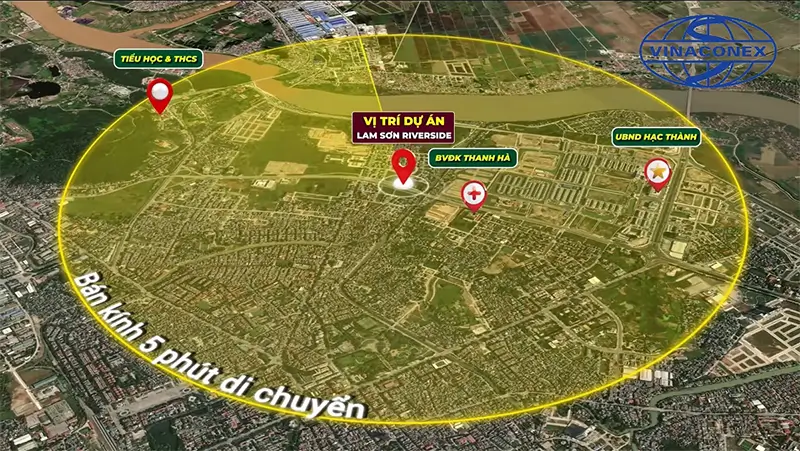DỰ ÁN NHÀ Ở XÃ HỘI LAM SƠN RIVERSIDE - TP THANH HÓA 3 vị trí Dự án nhà ở xã hội Lam Sơn Riverside