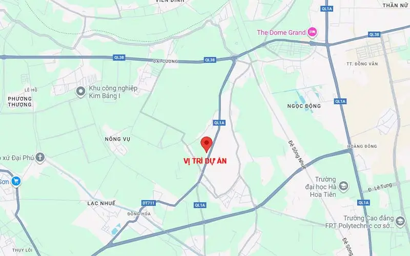 DỰ ÁN KHU ĐÔ THỊ TAM THÀNH LAM - KIM BẢNG, NINH BÌNH 3 vị trí Dự án khu đô thị Tam Thành Lam