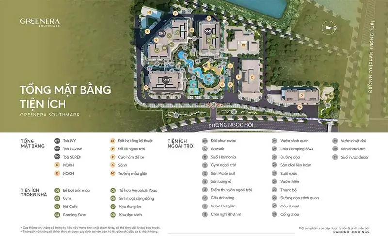 DỰ ÁN CHUNG CƯ GREENERA SOUTHMARK 486 NGỌC HỒI - THANH TRÌ, HÀ NỘI 7 tiện ích dự án Greenera Southmark 486 Ngọc Hồi