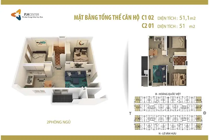thiết kế căn hộ dự án nhà ở xã hội Phố Hiến Center point
