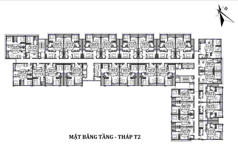 DỰ ÁN NHÀ Ở XÃ HỘI BẢO NINH 2 - ĐỒNG HỚI, QUẢNG TRỊ 4 mặt bằng thiết kế dự án nhà ở xã hội Bảo Ninh 2