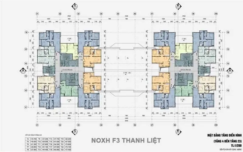 DỰ ÁN NHÀ Ở XÃ HỘI F3 THANH LIỆT - THANH TRÌ, HÀ NỘI 6 mặt bằng thiết kế Dự án nhà ở xã hội F3 Thanh Liệt