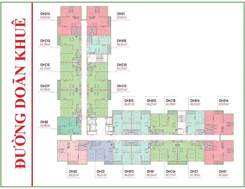 DỰ ÁN NHÀ Ở XÃ HỘI VŨ PHÚC - HƯNG YÊN 9 mặt bằng Dự án nhà ở xã hội Vũ Phúc