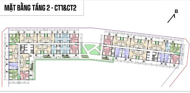 DỰ ÁN NHÀ Ở XÃ HỘI HARMONY HOUSE HOÀNH BỒ, QUẢNG NINH 9 mặt bằng thiết kế Nhà ở xã hội Harmony House Hoành Bồ
