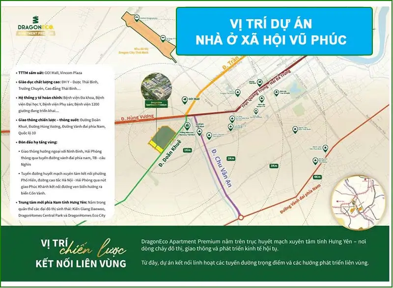 DỰ ÁN NHÀ Ở XÃ HỘI VŨ PHÚC - HƯNG YÊN 3 vị trí Dự án nhà ở xã hội Vũ Phúc