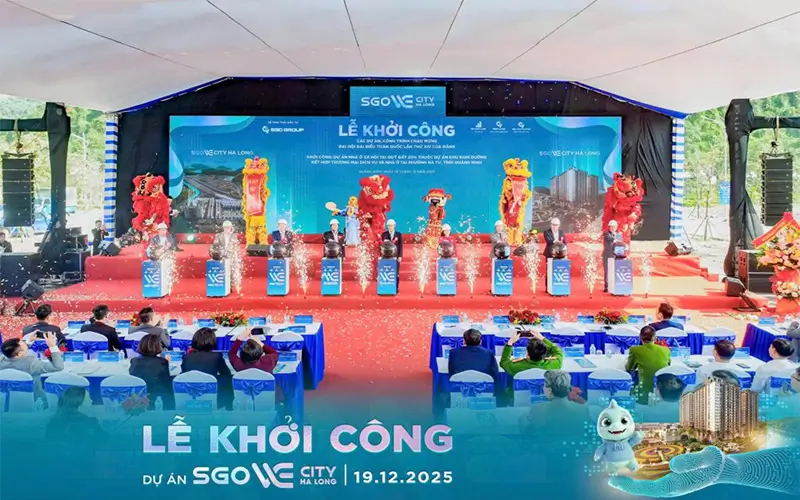 DỰ ÁN NHÀ Ở XÃ HỘI SGO WE CITY HẠ LONG - PHƯỜNG HÀ TU, QUẢNG NINH 14 tiến độ thi công dự án Nhà ở xã hội SGO We City Hạ Long