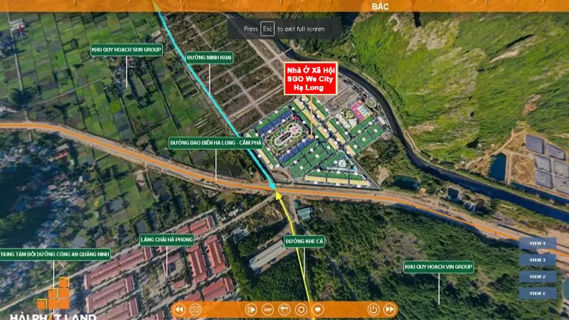 DỰ ÁN NHÀ Ở XÃ HỘI SGO WE CITY HẠ LONG - PHƯỜNG HÀ TU, QUẢNG NINH 3 vị trí dự án Nhà ở xã hội SGO We City Hạ Long