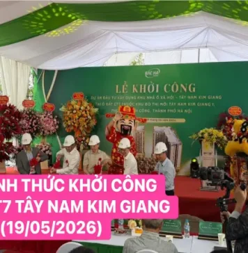 khởi công nhà ở xã hội ct7 tây nam kim giang